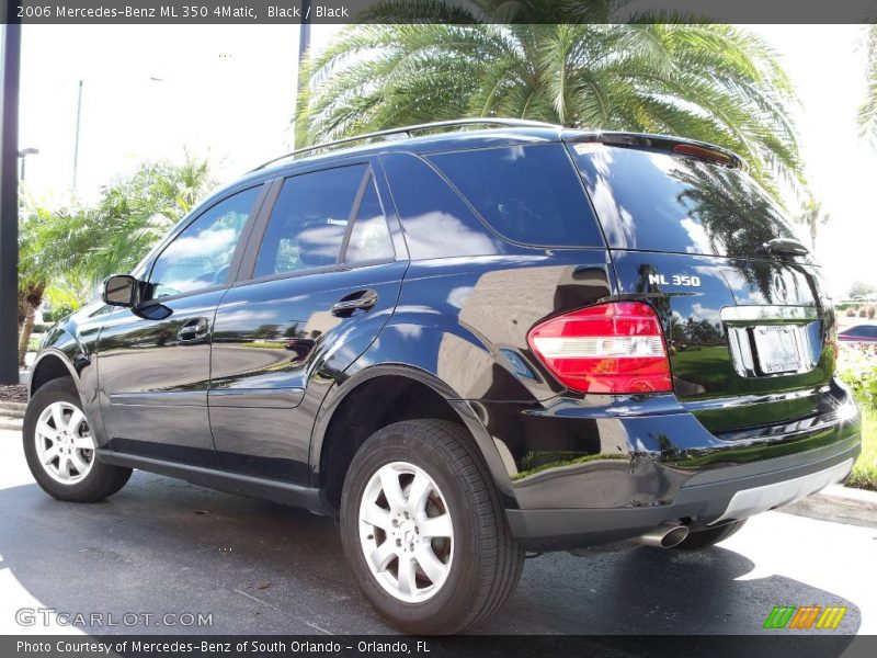 Black / Black 2006 Mercedes-Benz ML 350 4Matic