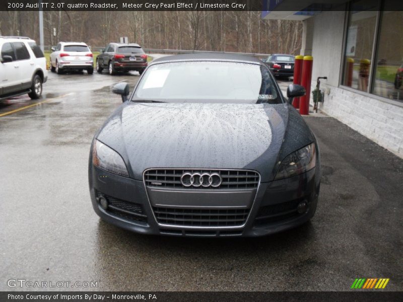 Meteor Grey Pearl Effect / Limestone Grey 2009 Audi TT 2.0T quattro Roadster