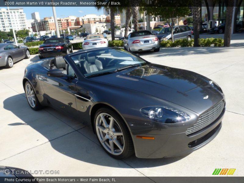 Meteorite Silver / Black 2008 Aston Martin V8 Vantage Roadster