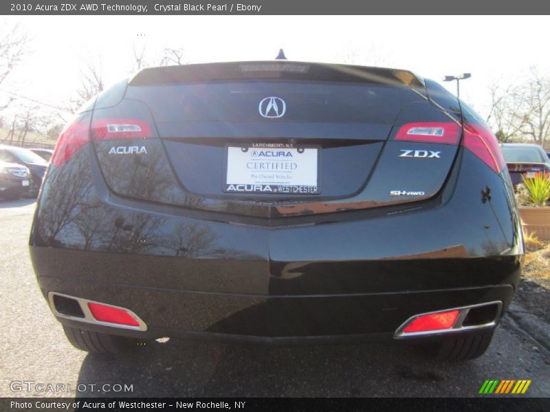 Crystal Black Pearl / Ebony 2010 Acura ZDX AWD Technology
