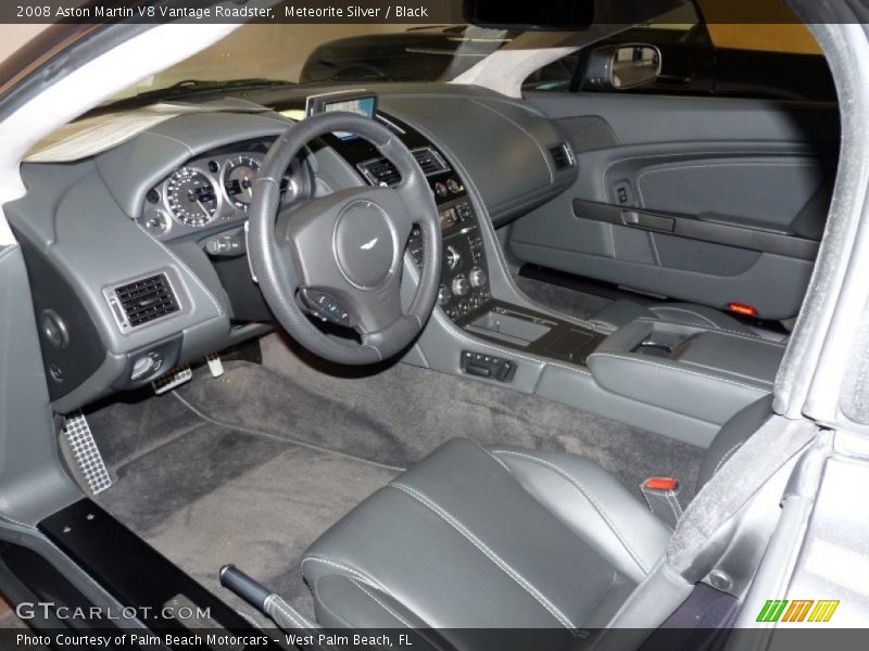 Meteorite Silver / Black 2008 Aston Martin V8 Vantage Roadster