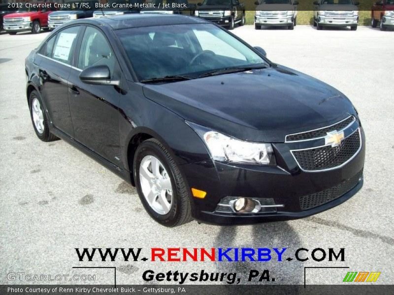 Black Granite Metallic / Jet Black 2012 Chevrolet Cruze LT/RS