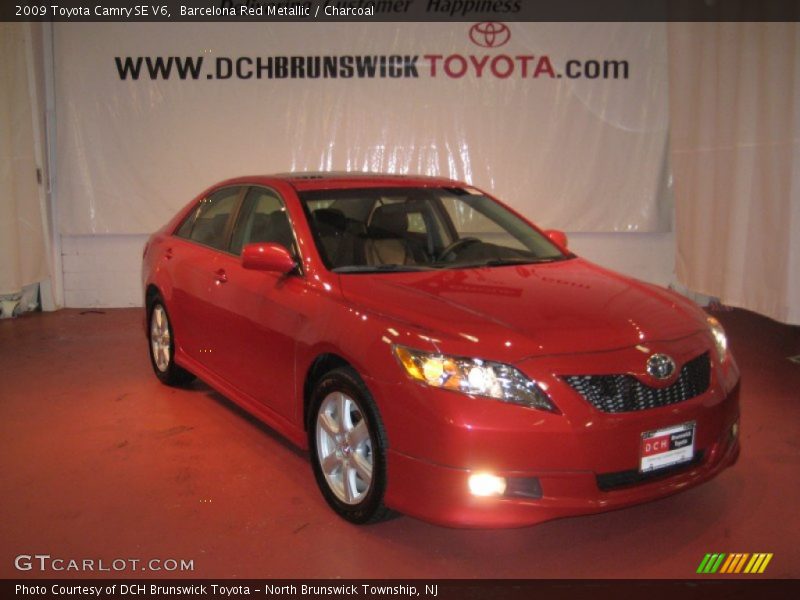 Barcelona Red Metallic / Charcoal 2009 Toyota Camry SE V6