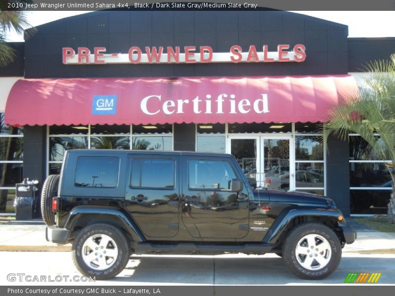 Black / Dark Slate Gray/Medium Slate Gray 2010 Jeep Wrangler Unlimited Sahara 4x4