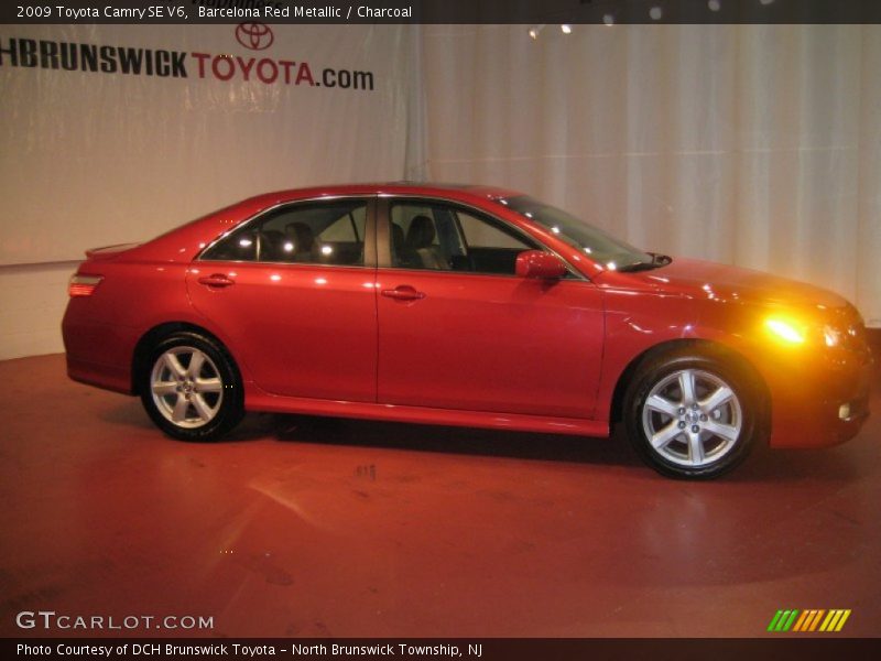 Barcelona Red Metallic / Charcoal 2009 Toyota Camry SE V6