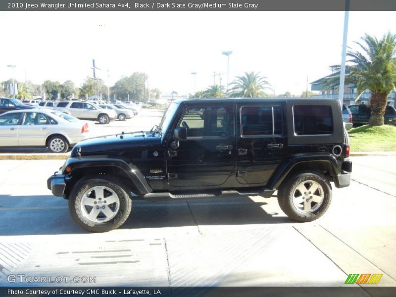 Black / Dark Slate Gray/Medium Slate Gray 2010 Jeep Wrangler Unlimited Sahara 4x4