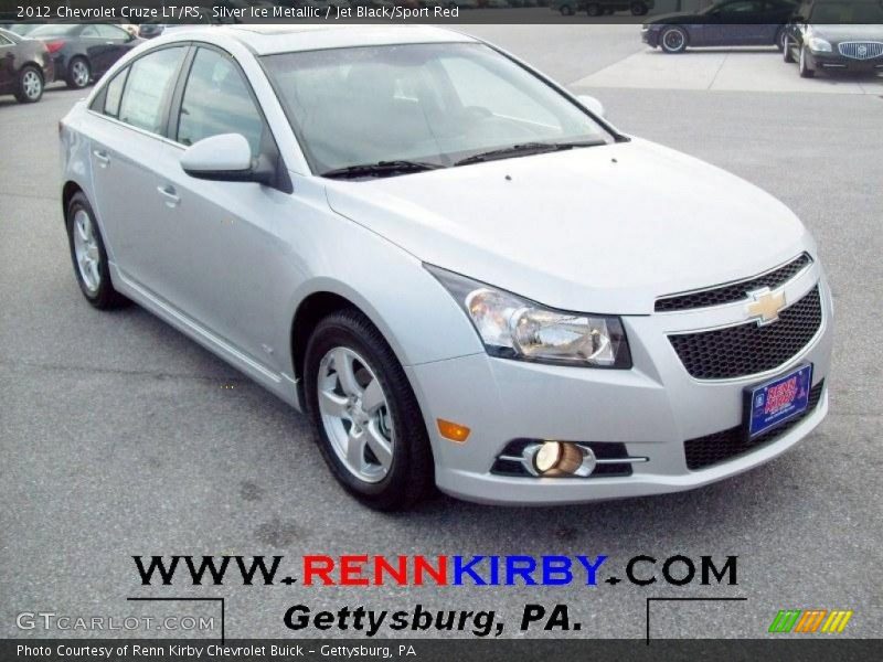Silver Ice Metallic / Jet Black/Sport Red 2012 Chevrolet Cruze LT/RS