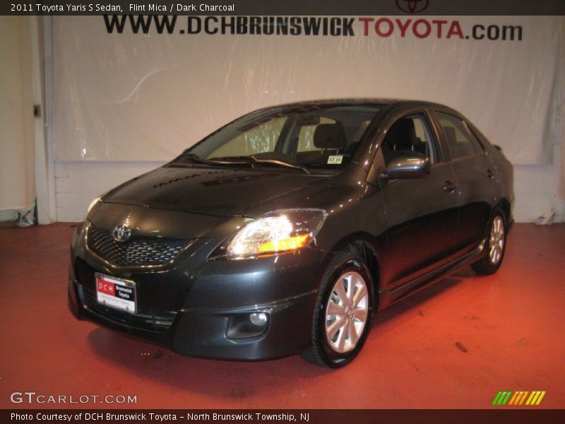 Flint Mica / Dark Charcoal 2011 Toyota Yaris S Sedan
