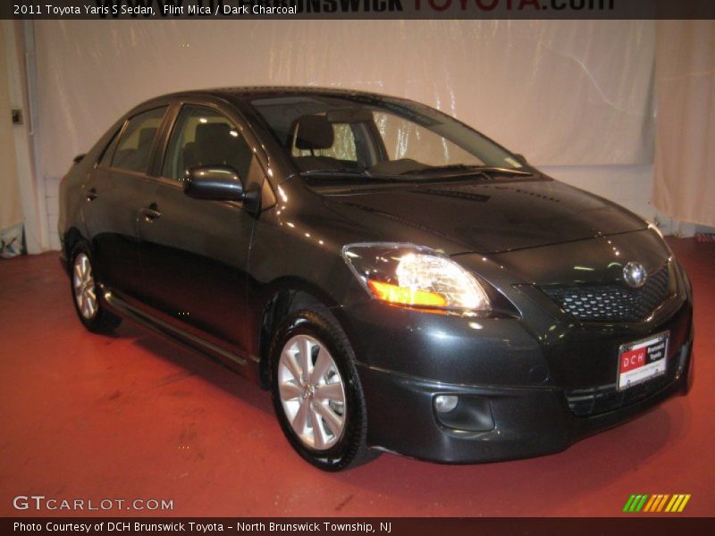 Flint Mica / Dark Charcoal 2011 Toyota Yaris S Sedan