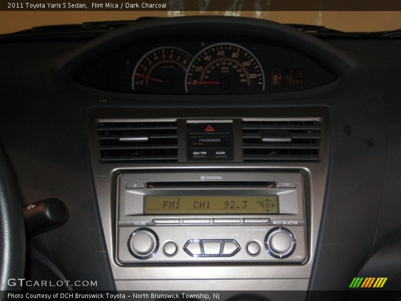 Flint Mica / Dark Charcoal 2011 Toyota Yaris S Sedan