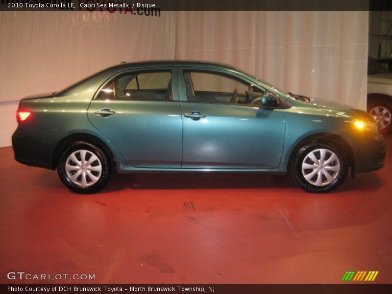 Capri Sea Metallic / Bisque 2010 Toyota Corolla LE