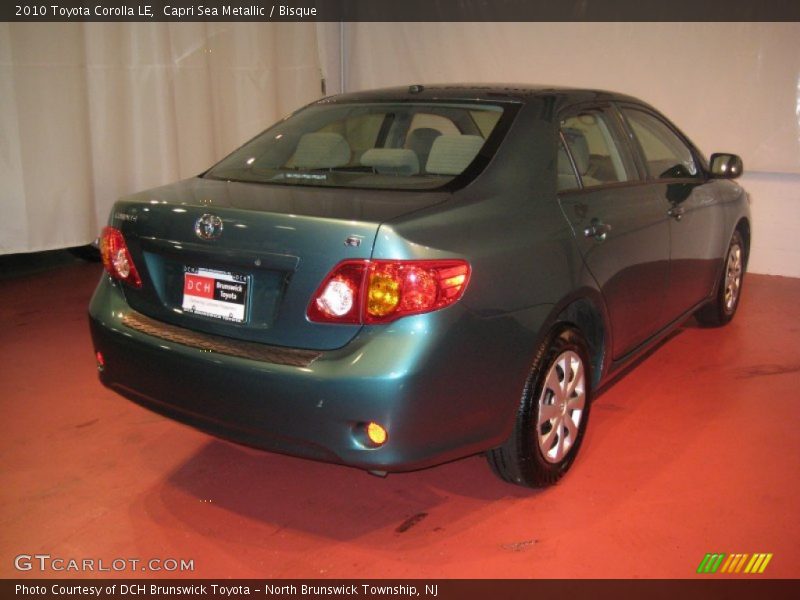 Capri Sea Metallic / Bisque 2010 Toyota Corolla LE