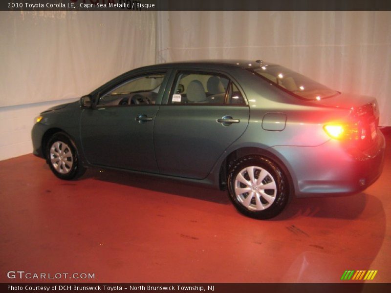 Capri Sea Metallic / Bisque 2010 Toyota Corolla LE