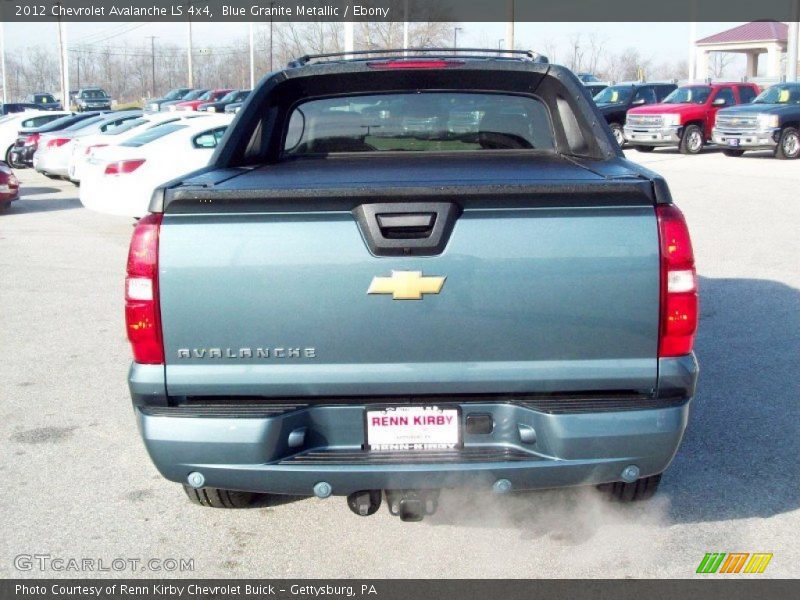 Blue Granite Metallic / Ebony 2012 Chevrolet Avalanche LS 4x4