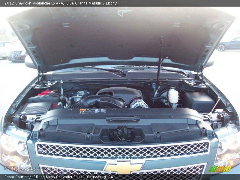 Blue Granite Metallic / Ebony 2012 Chevrolet Avalanche LS 4x4