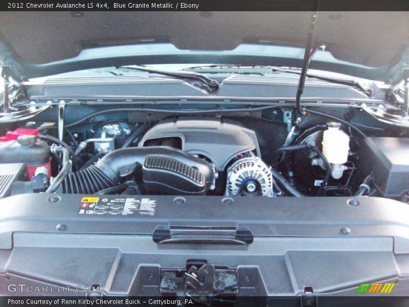 Blue Granite Metallic / Ebony 2012 Chevrolet Avalanche LS 4x4