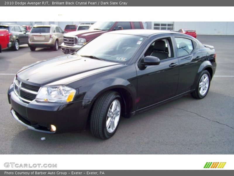 Brilliant Black Crystal Pearl / Dark Slate Gray 2010 Dodge Avenger R/T