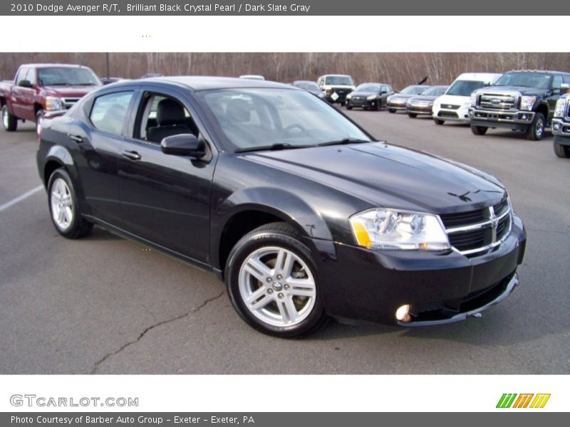 Brilliant Black Crystal Pearl / Dark Slate Gray 2010 Dodge Avenger R/T