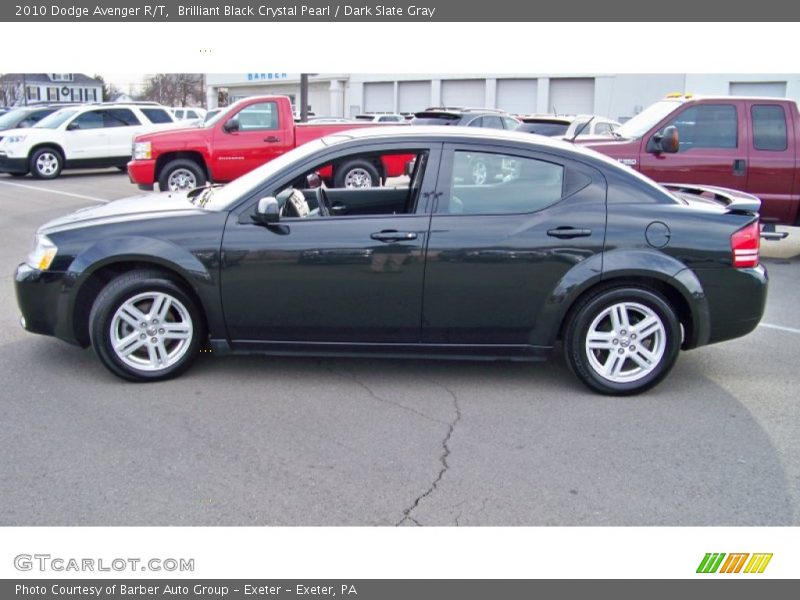 Brilliant Black Crystal Pearl / Dark Slate Gray 2010 Dodge Avenger R/T