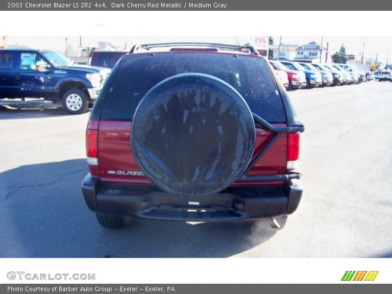 Dark Cherry Red Metallic / Medium Gray 2003 Chevrolet Blazer LS ZR2 4x4