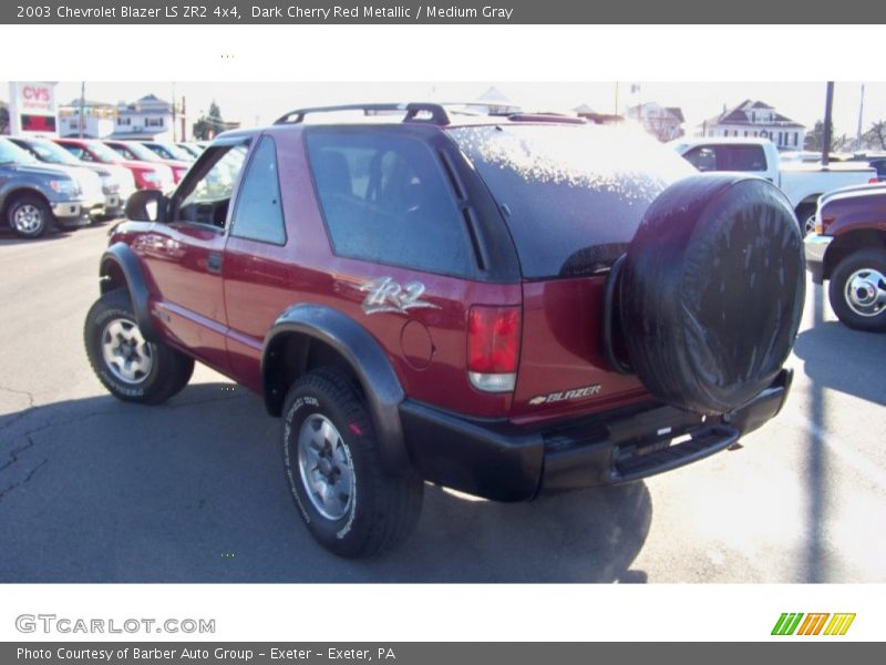 Dark Cherry Red Metallic / Medium Gray 2003 Chevrolet Blazer LS ZR2 4x4