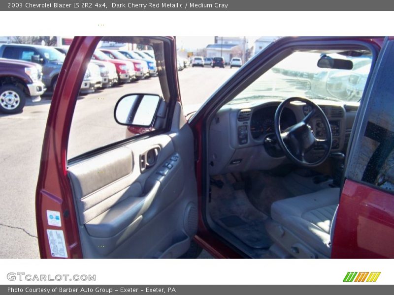 Dark Cherry Red Metallic / Medium Gray 2003 Chevrolet Blazer LS ZR2 4x4