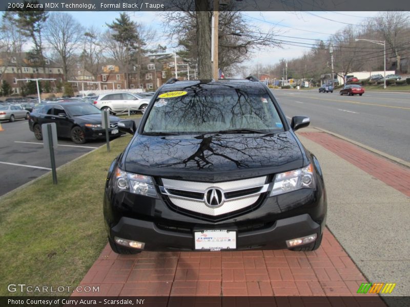 Formal Black / Taupe 2009 Acura MDX Technology