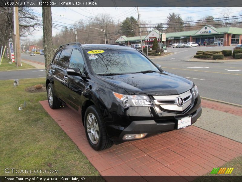 Formal Black / Taupe 2009 Acura MDX Technology