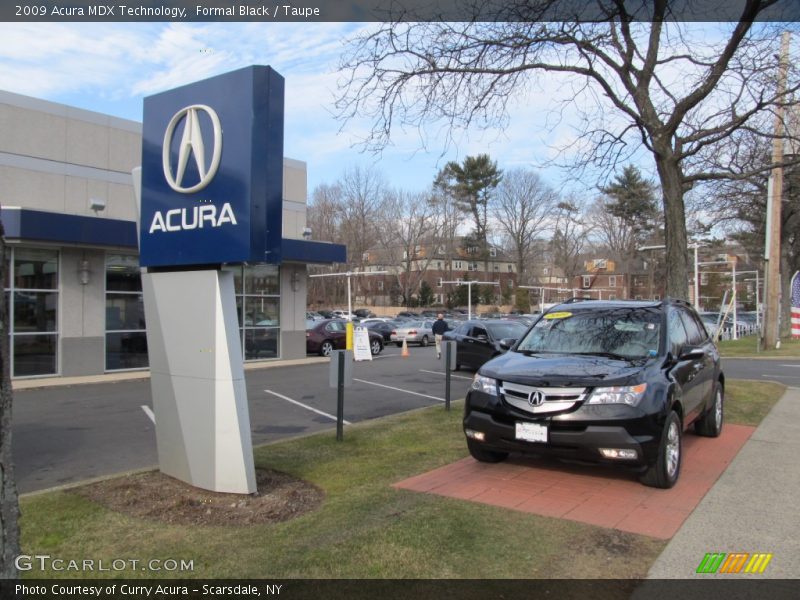 Formal Black / Taupe 2009 Acura MDX Technology