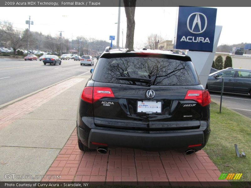 Formal Black / Taupe 2009 Acura MDX Technology