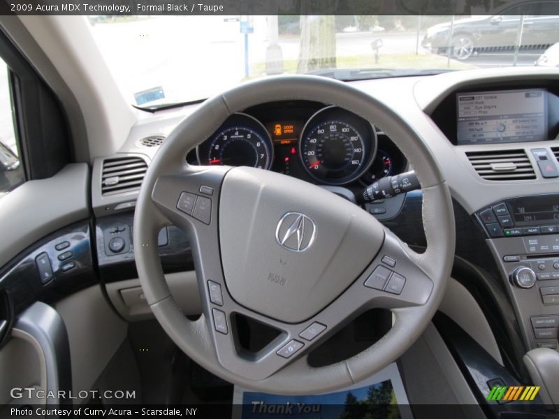 Formal Black / Taupe 2009 Acura MDX Technology