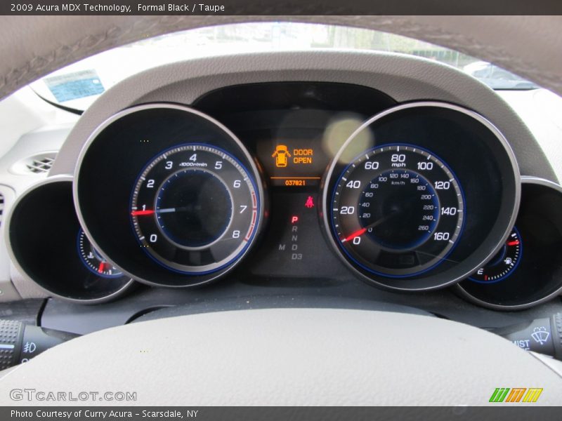 Formal Black / Taupe 2009 Acura MDX Technology