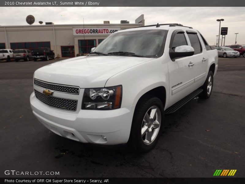 Summit White / Ebony 2010 Chevrolet Avalanche LT