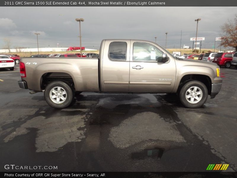 Mocha Steel Metallic / Ebony/Light Cashmere 2011 GMC Sierra 1500 SLE Extended Cab 4x4