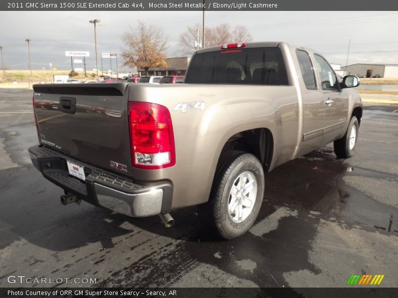 Mocha Steel Metallic / Ebony/Light Cashmere 2011 GMC Sierra 1500 SLE Extended Cab 4x4