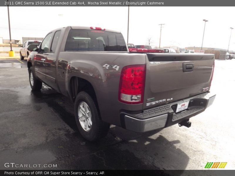 Mocha Steel Metallic / Ebony/Light Cashmere 2011 GMC Sierra 1500 SLE Extended Cab 4x4