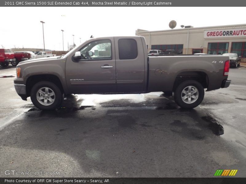 Mocha Steel Metallic / Ebony/Light Cashmere 2011 GMC Sierra 1500 SLE Extended Cab 4x4