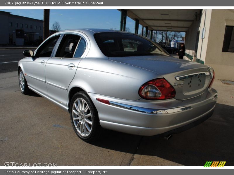 Liquid Silver Metallic / Charcoal 2007 Jaguar X-Type 3.0