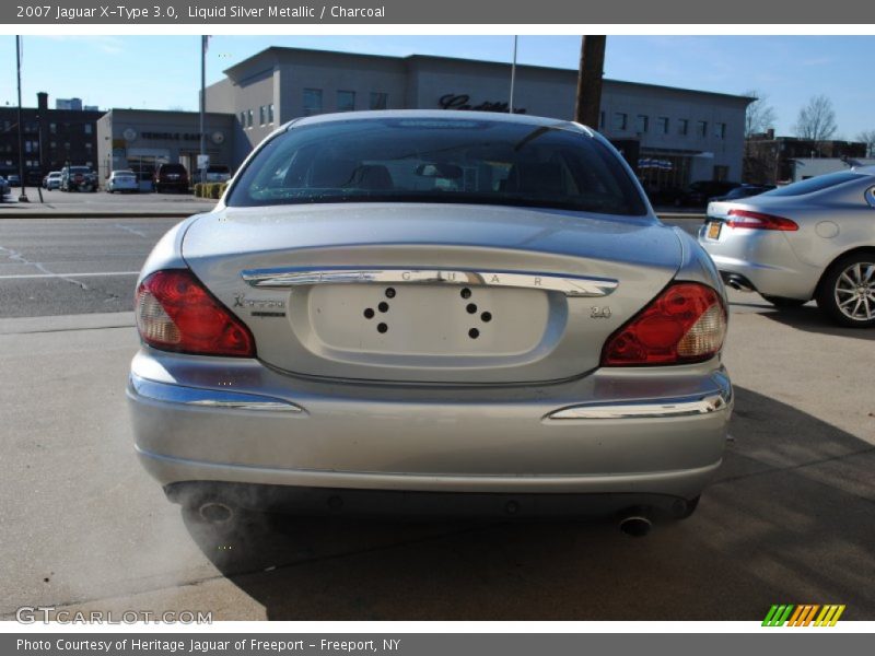 Liquid Silver Metallic / Charcoal 2007 Jaguar X-Type 3.0