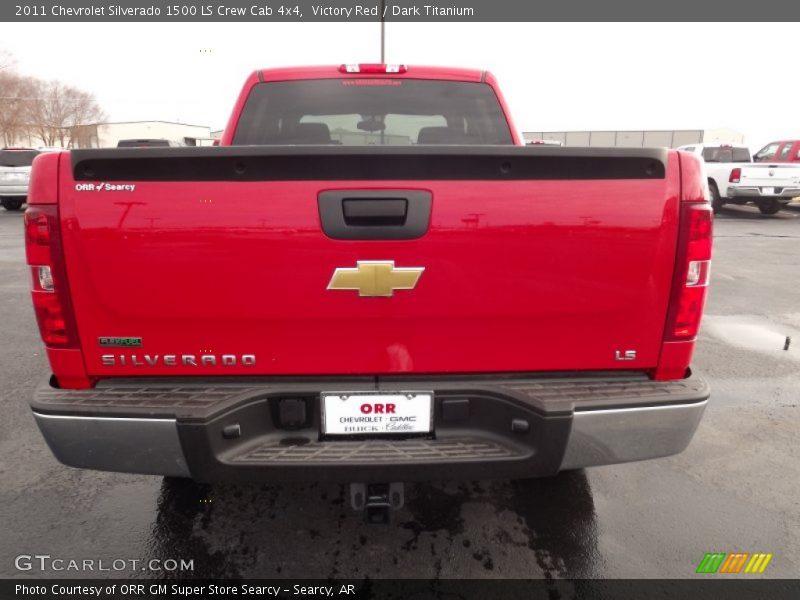 Victory Red / Dark Titanium 2011 Chevrolet Silverado 1500 LS Crew Cab 4x4