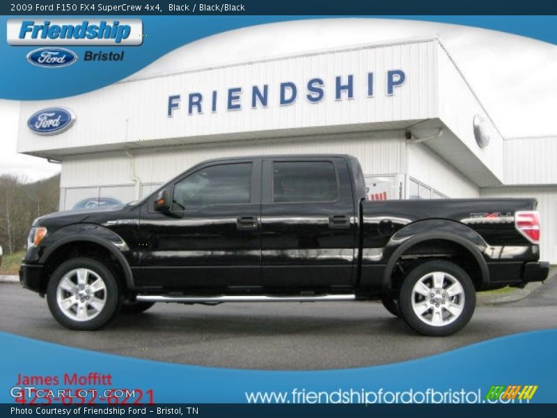 Black / Black/Black 2009 Ford F150 FX4 SuperCrew 4x4