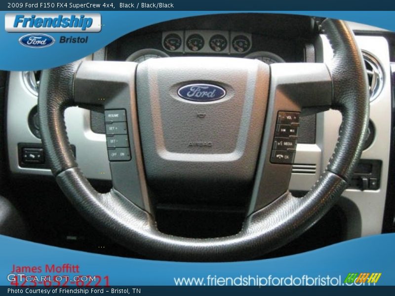 Black / Black/Black 2009 Ford F150 FX4 SuperCrew 4x4