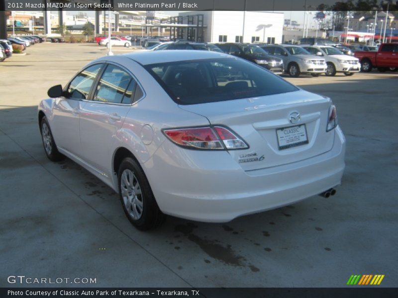 White Platinum Pearl / Black 2012 Mazda MAZDA6 i Sport Sedan