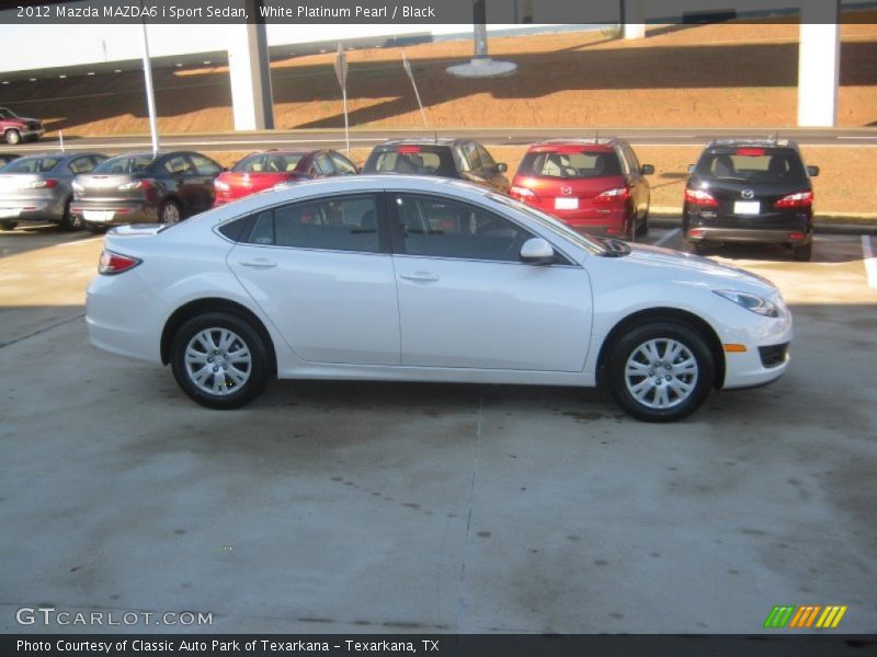 White Platinum Pearl / Black 2012 Mazda MAZDA6 i Sport Sedan