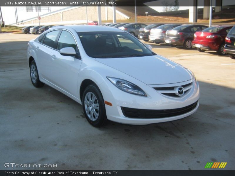 White Platinum Pearl / Black 2012 Mazda MAZDA6 i Sport Sedan