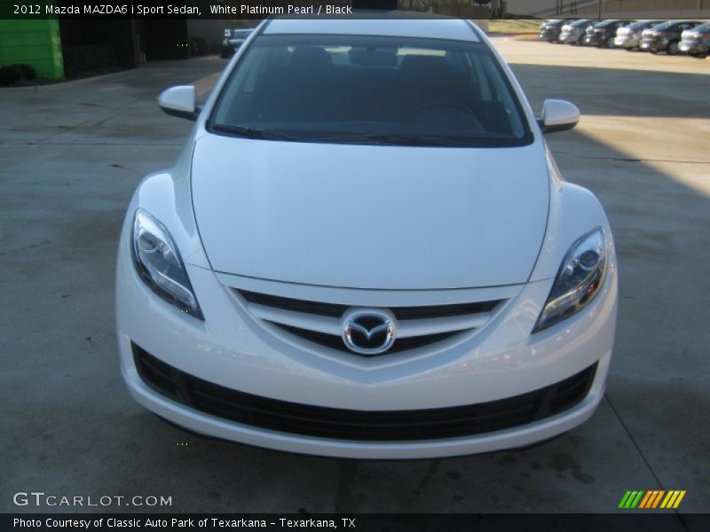 White Platinum Pearl / Black 2012 Mazda MAZDA6 i Sport Sedan