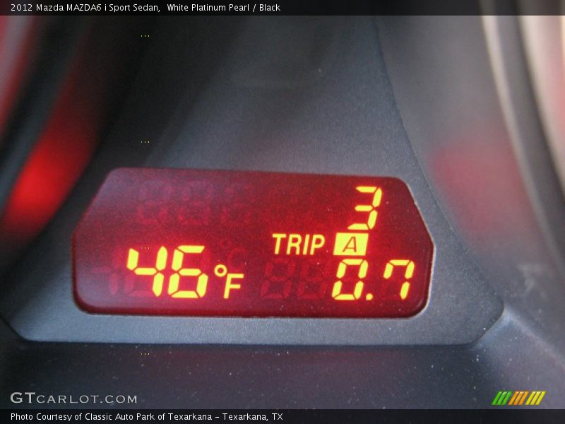 White Platinum Pearl / Black 2012 Mazda MAZDA6 i Sport Sedan