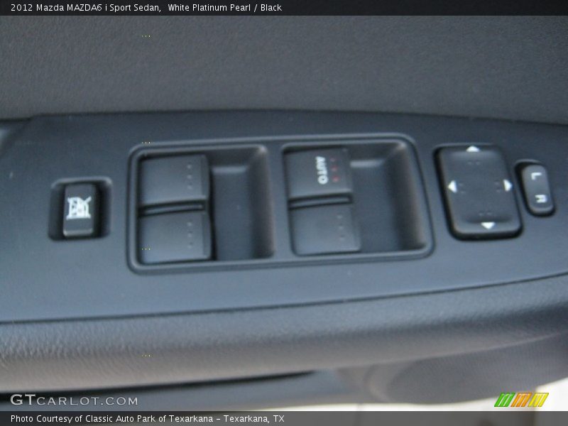 White Platinum Pearl / Black 2012 Mazda MAZDA6 i Sport Sedan