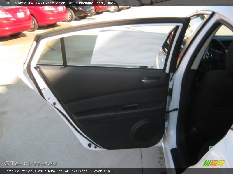 White Platinum Pearl / Black 2012 Mazda MAZDA6 i Sport Sedan