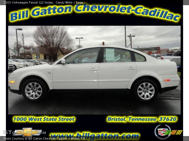 Candy White / Beige 2003 Volkswagen Passat GLS Sedan